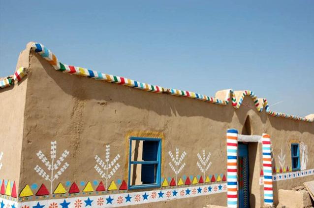 Nubian house: Nubian style in colors, painting, and finishing materials