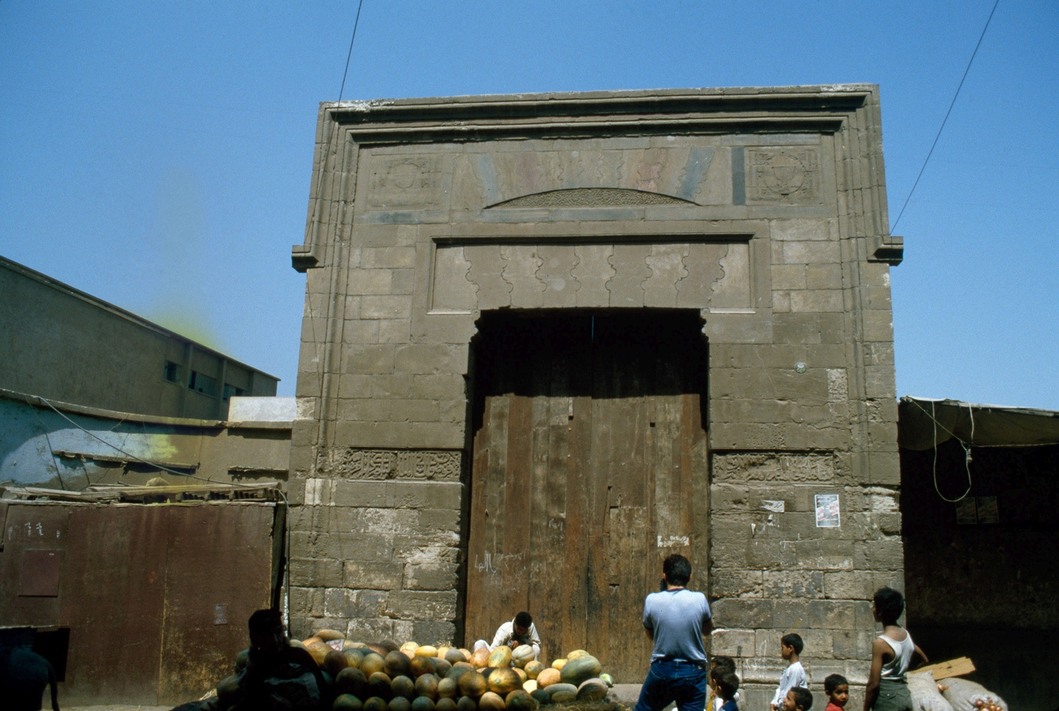 View of the gate, the only remaining portion of the wikala