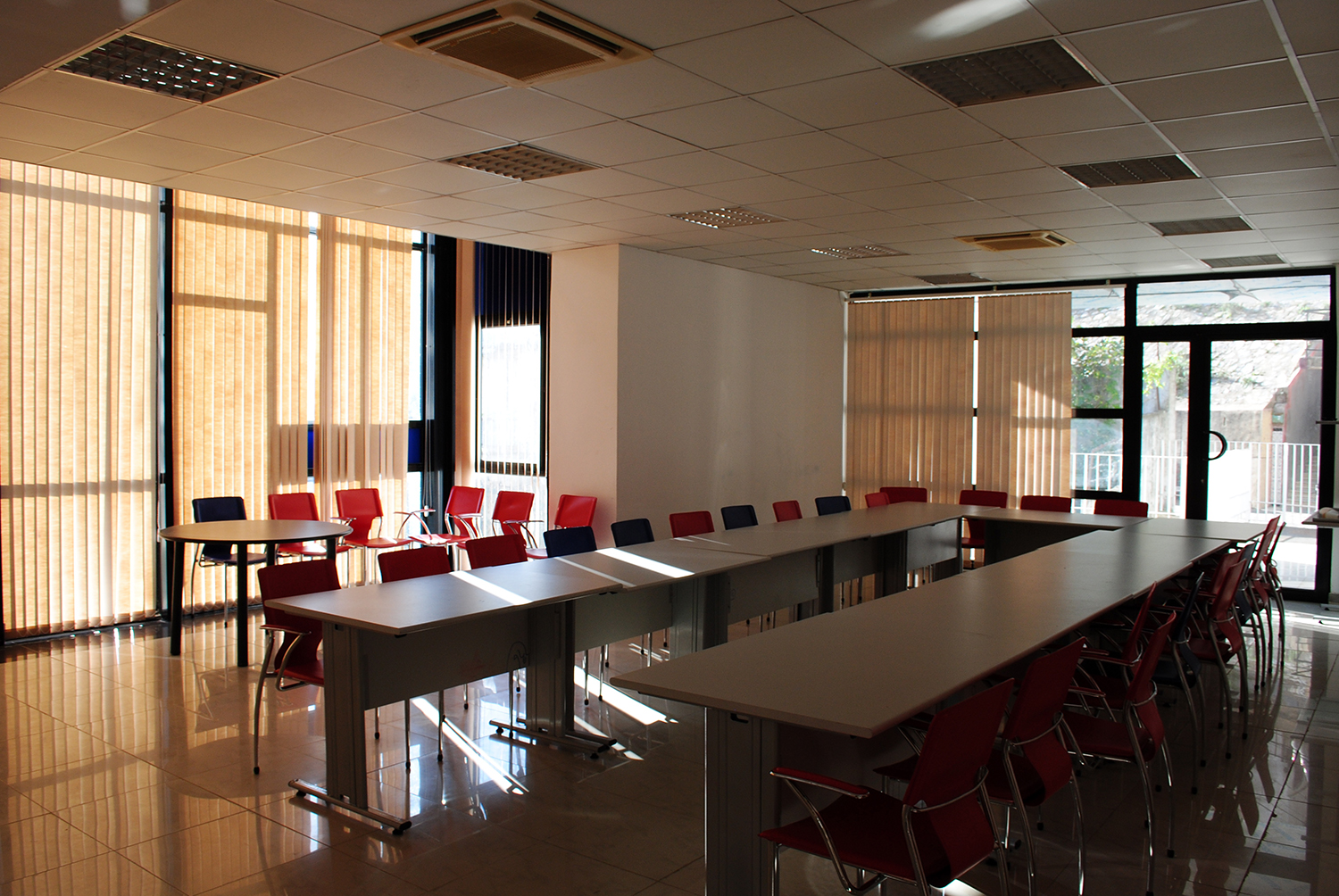 Interior view of conference room     