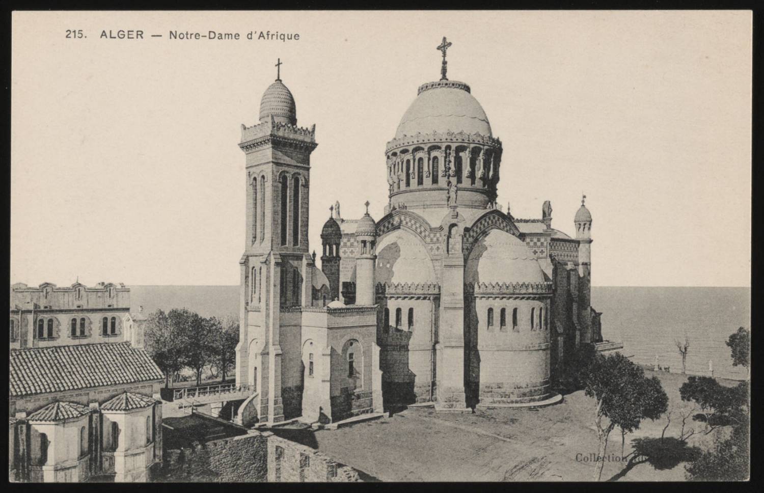 View of Our Lady of Afrique Basilica in Algiers