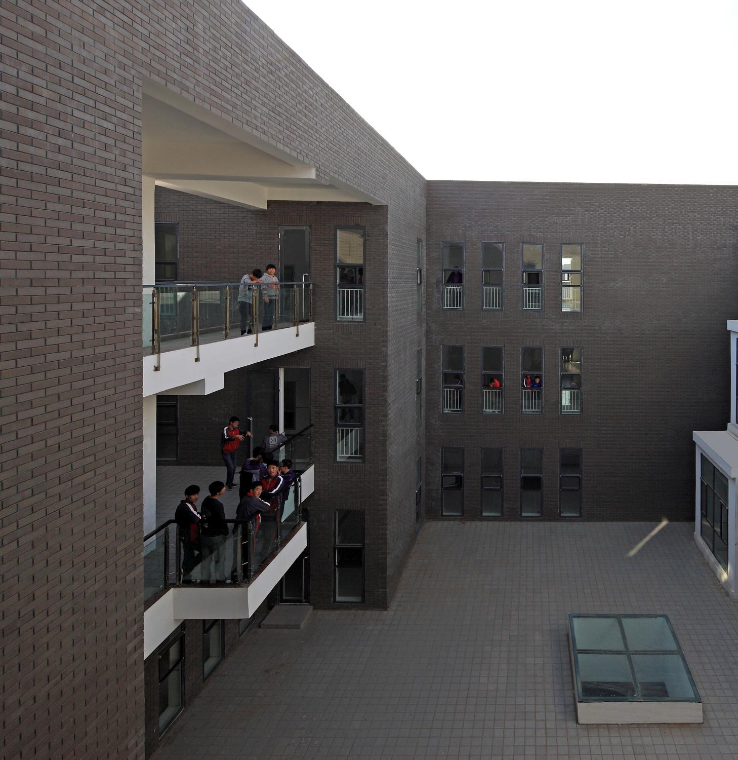 The inner courtyard of one teaching building