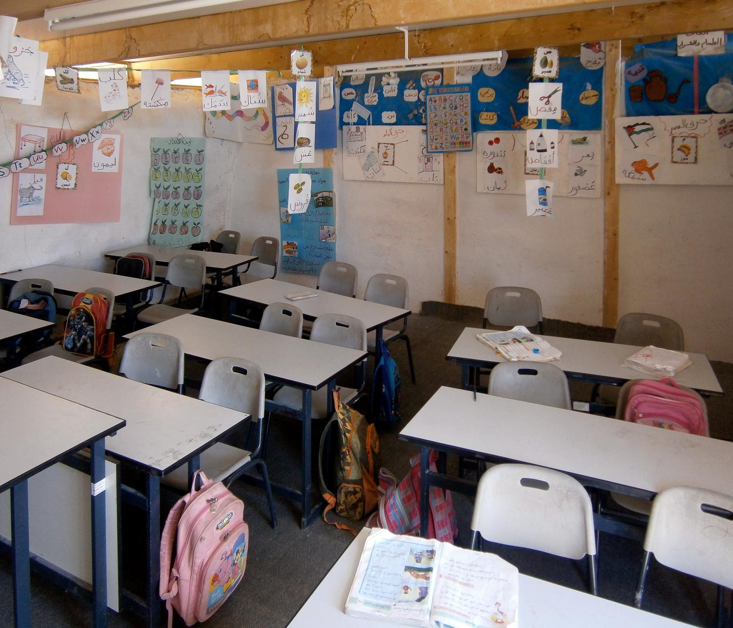 A classroom interior