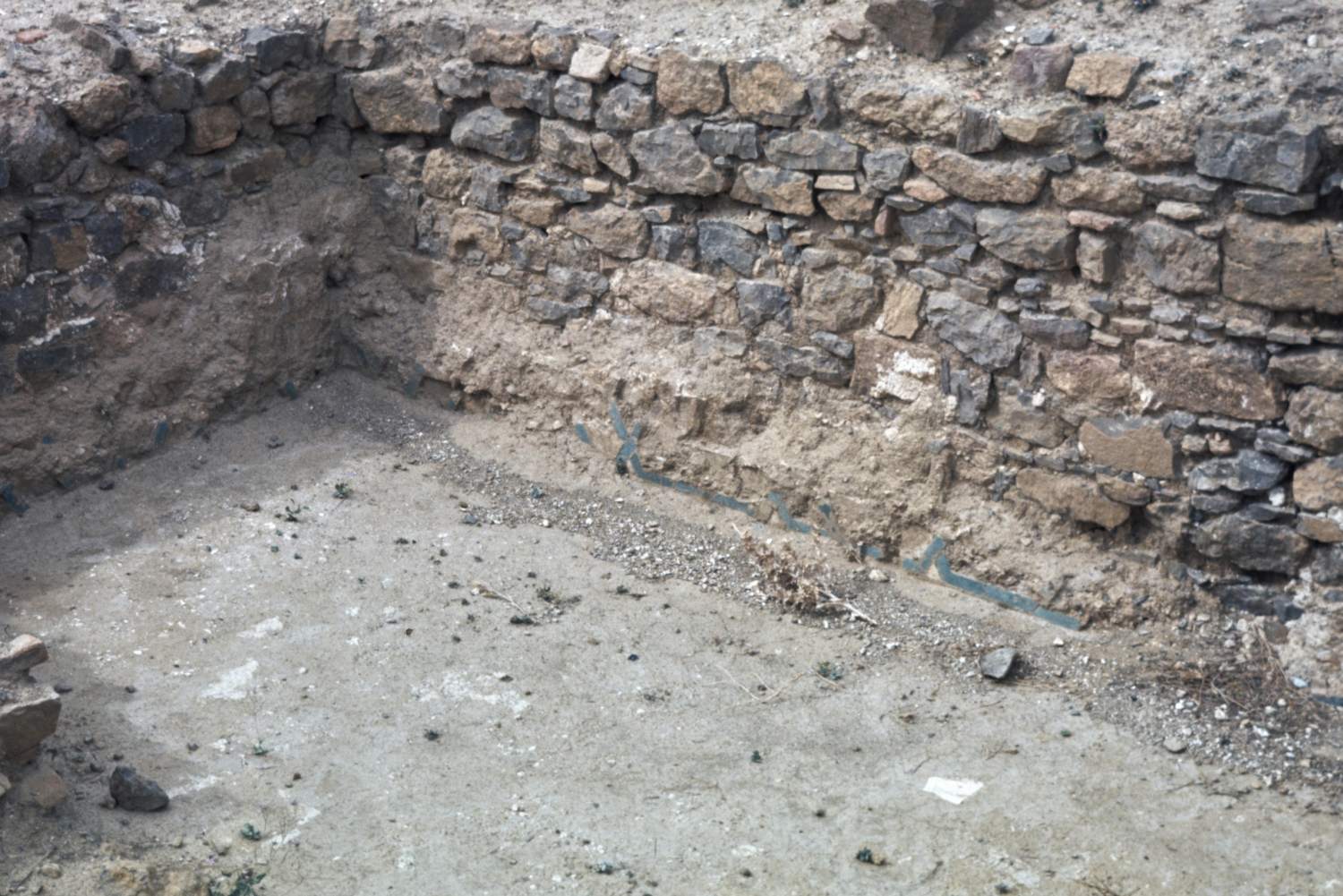 Room to the west of the courtyard of the building to the West of al-Manar