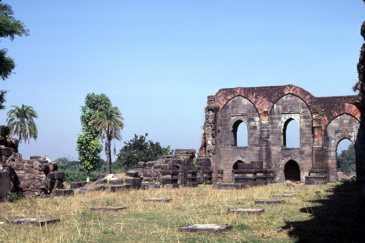 View of the ruined musalla, looking to northwest