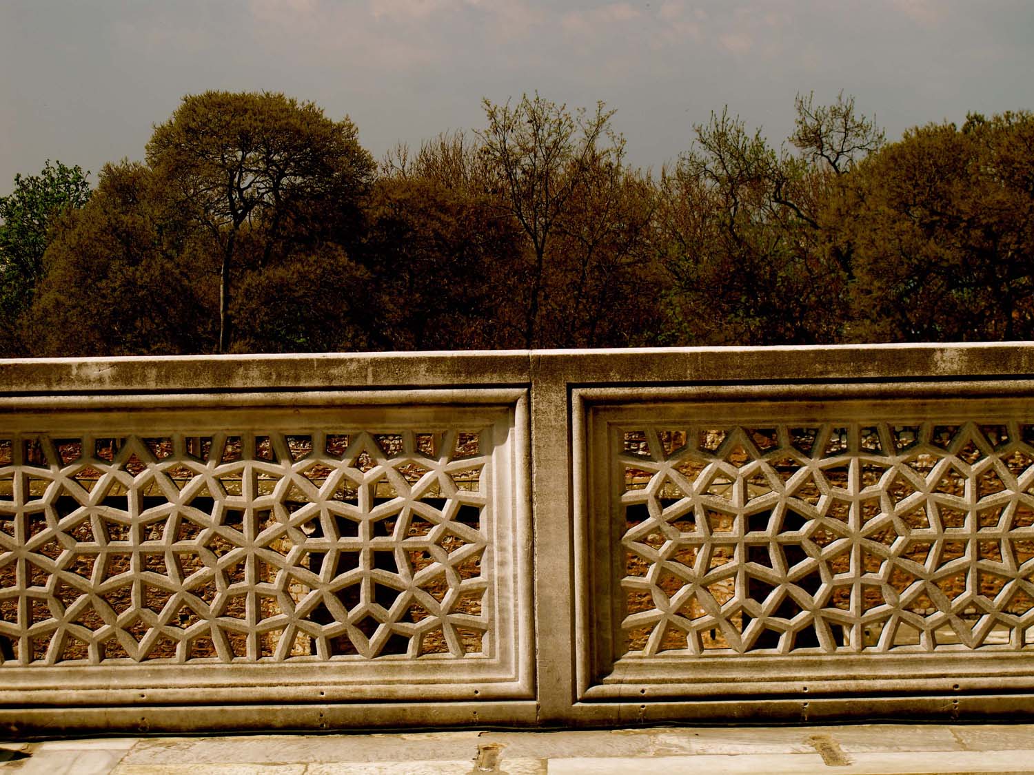 Balustrade Detail on the terrace outside of the Twin Kiosk (Harem - Topkapi Palace)