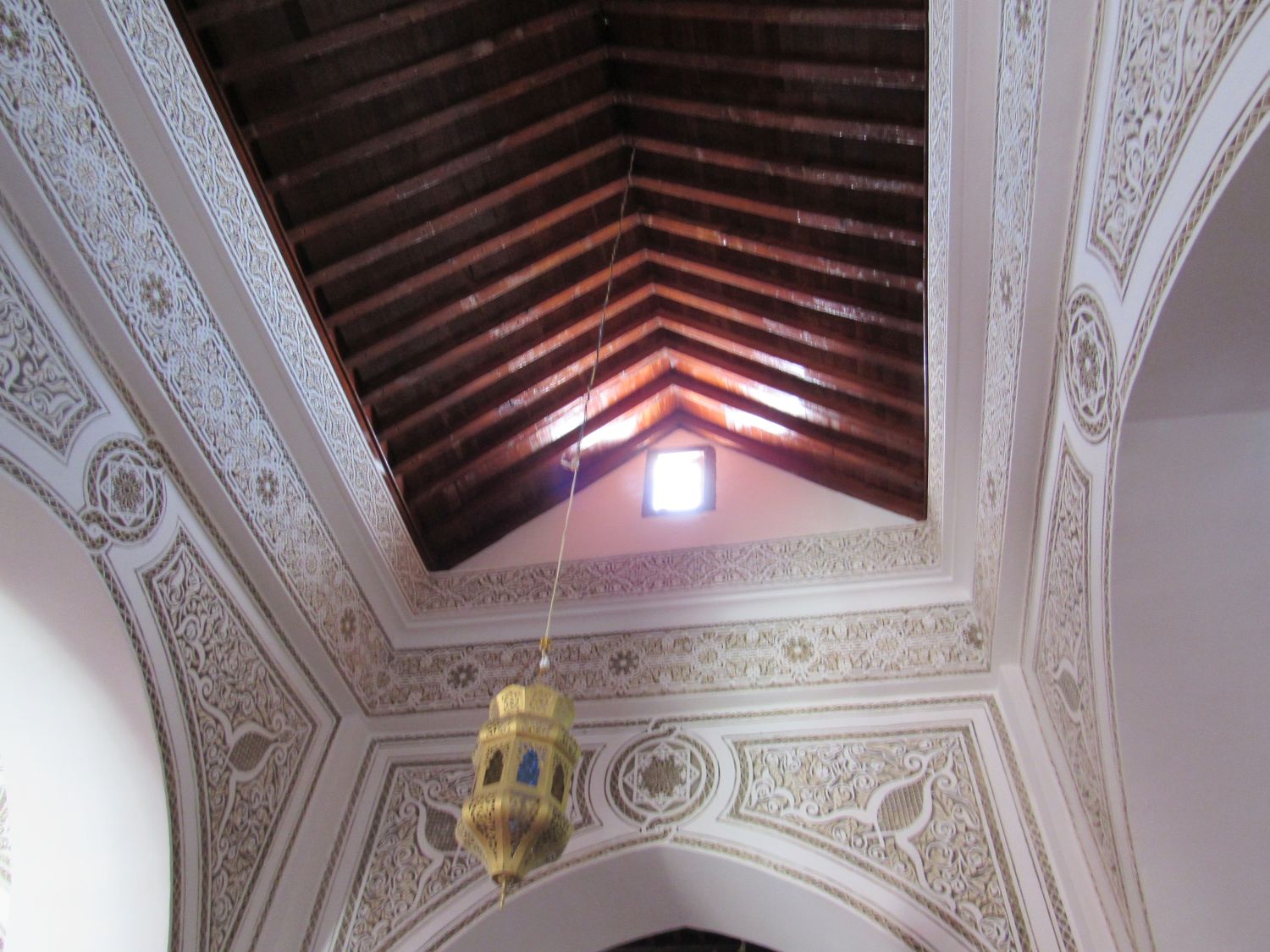 Interior view, prayer hall ceiling.