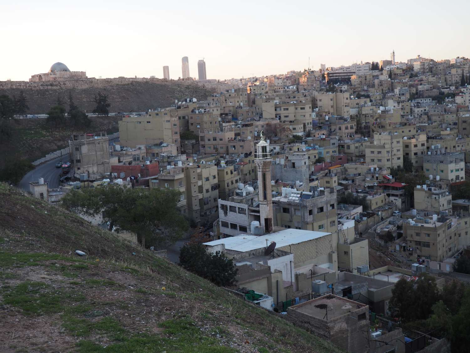 General view of Amman westward toward the Umayyad citadel