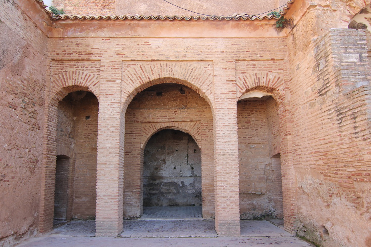 View of gallery of the main courtyard
