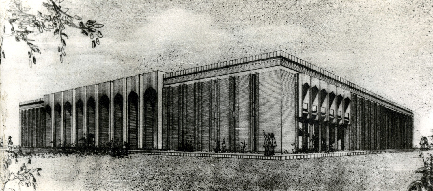 <p>Rendering showing building from northeast</p>