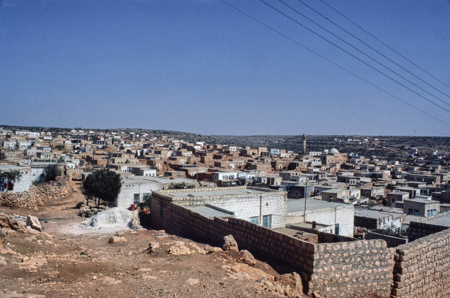 View of an unidentified village in northwestern Syria.