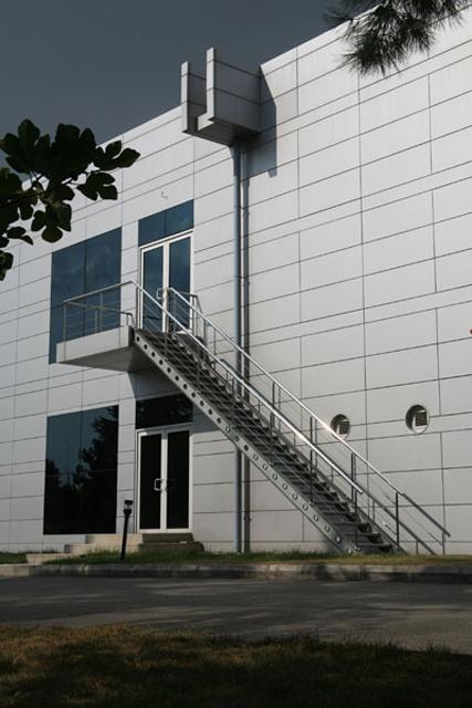 Outside stairs, fire exit