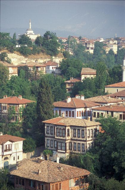 Aerial view of the city of Safranbolu