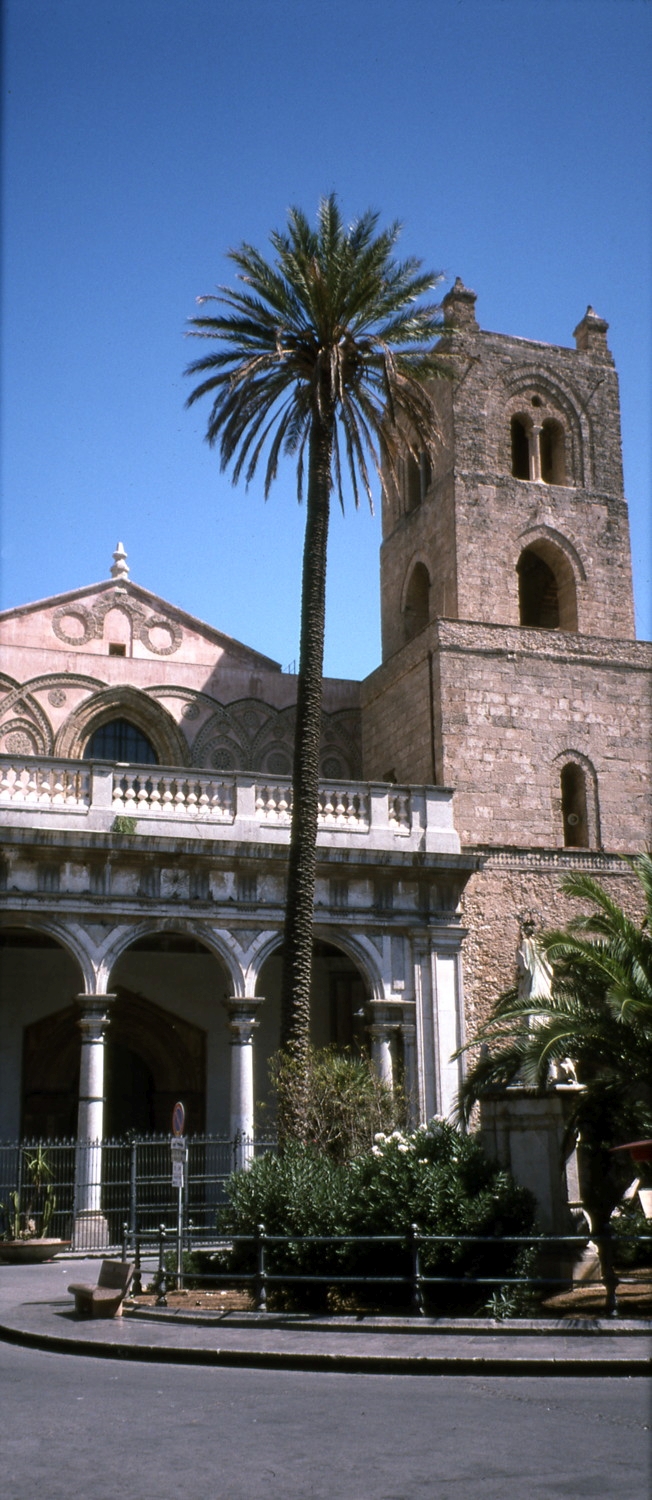 Western facade with campanile