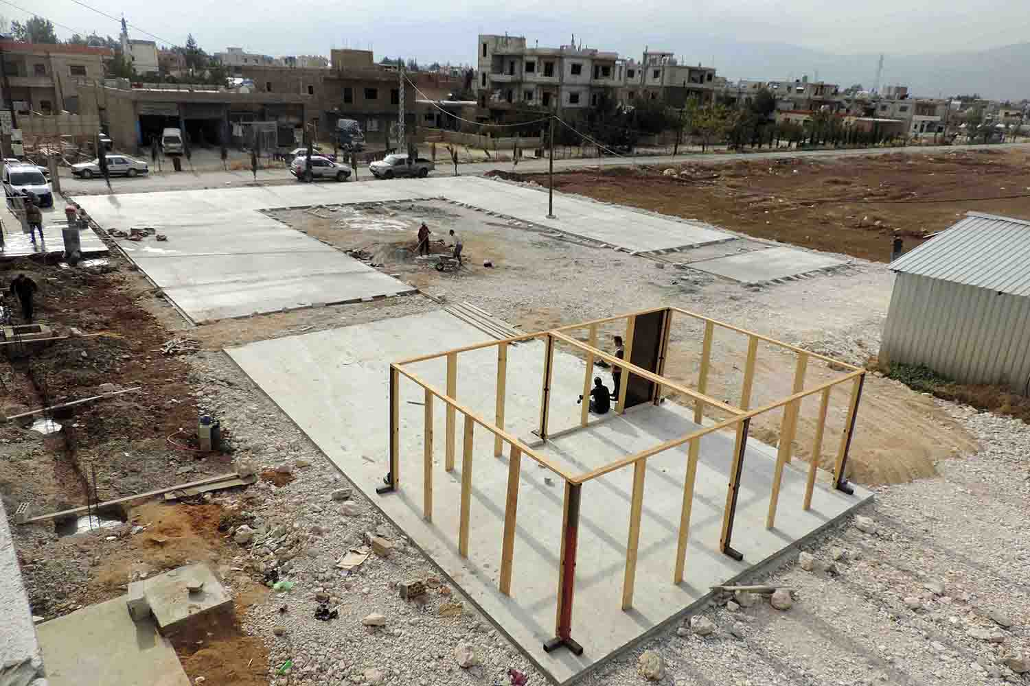 Nahreya School under construction  