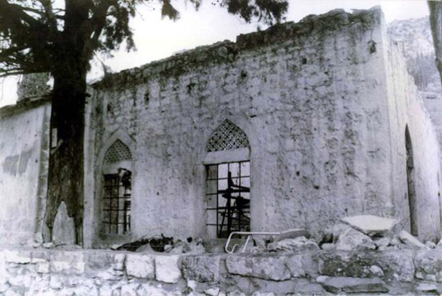 South-West Mosque Wall after destruction