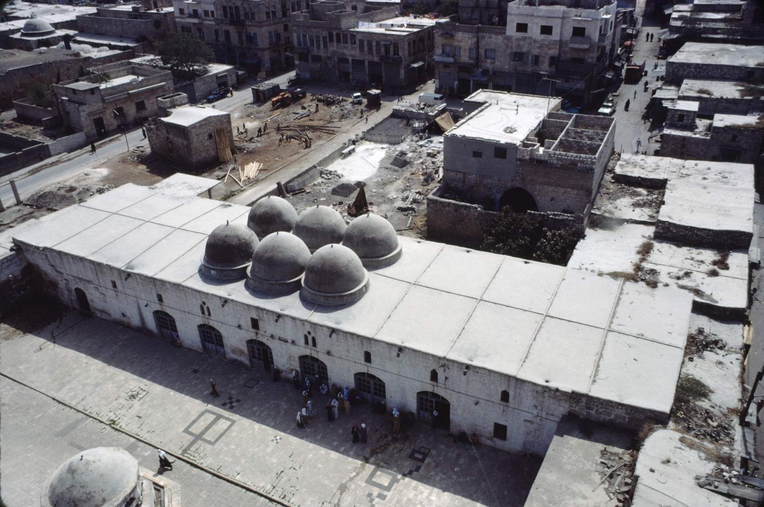 View onto Mosque Courtyard from Minaret 