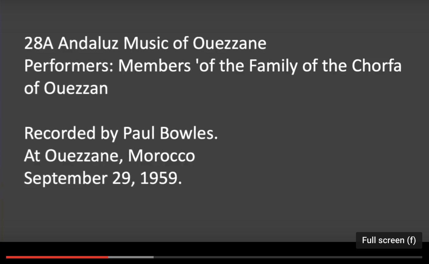  Ouezzane - 28A Andaluz Music of Ouezzane. Members of the Family of the Chorfa of Ouezzane