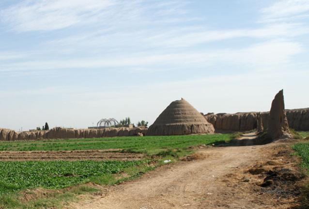 General view of yakhchal in Kashan