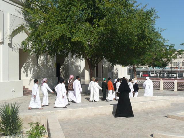 Emirati kids visiting Al Bastakia