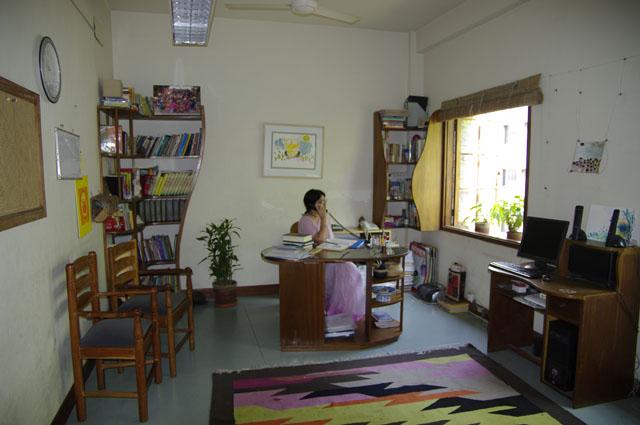 View of teacher's office