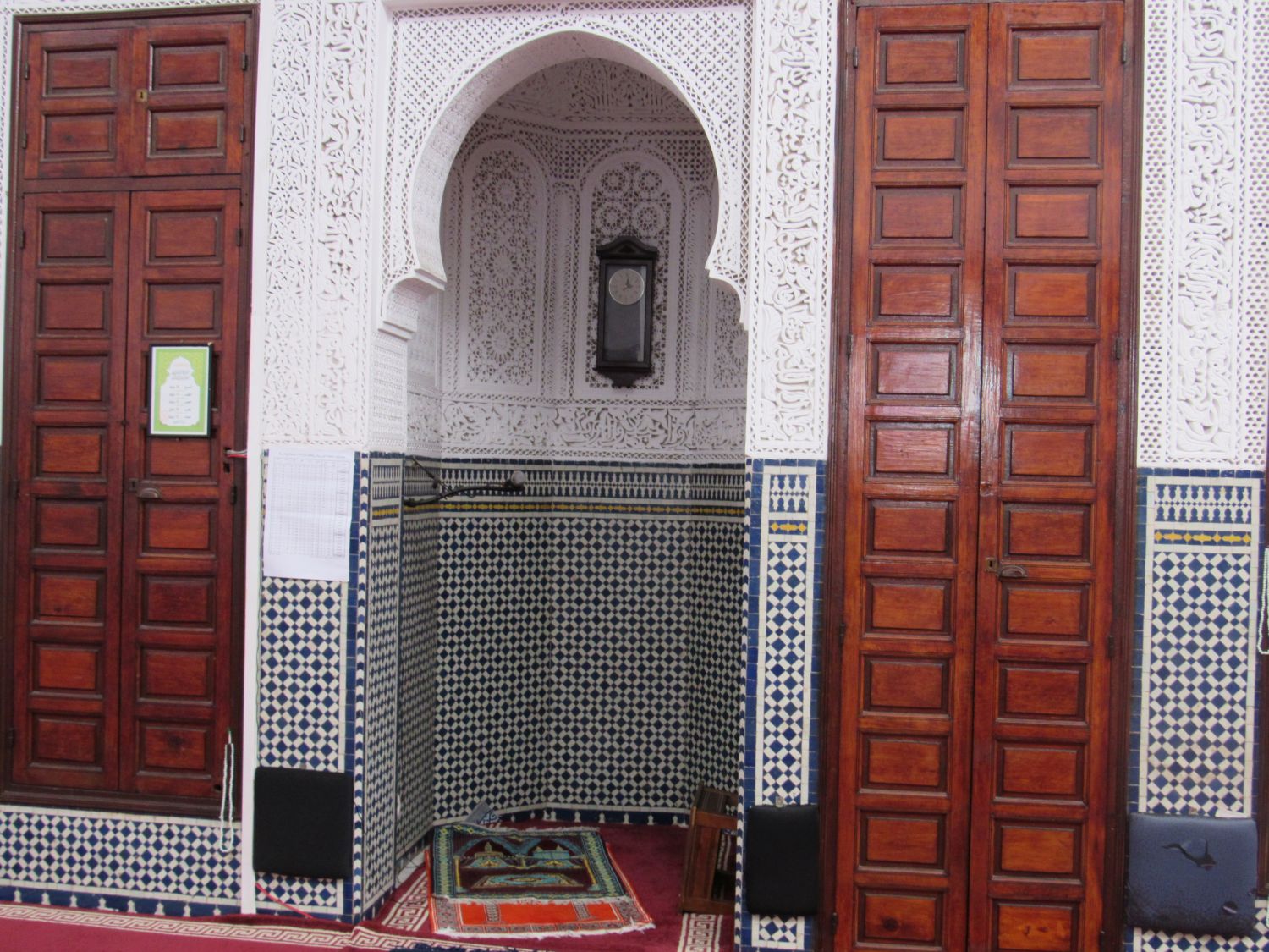 Mosquée El Mellah - Interior view, mihrab.