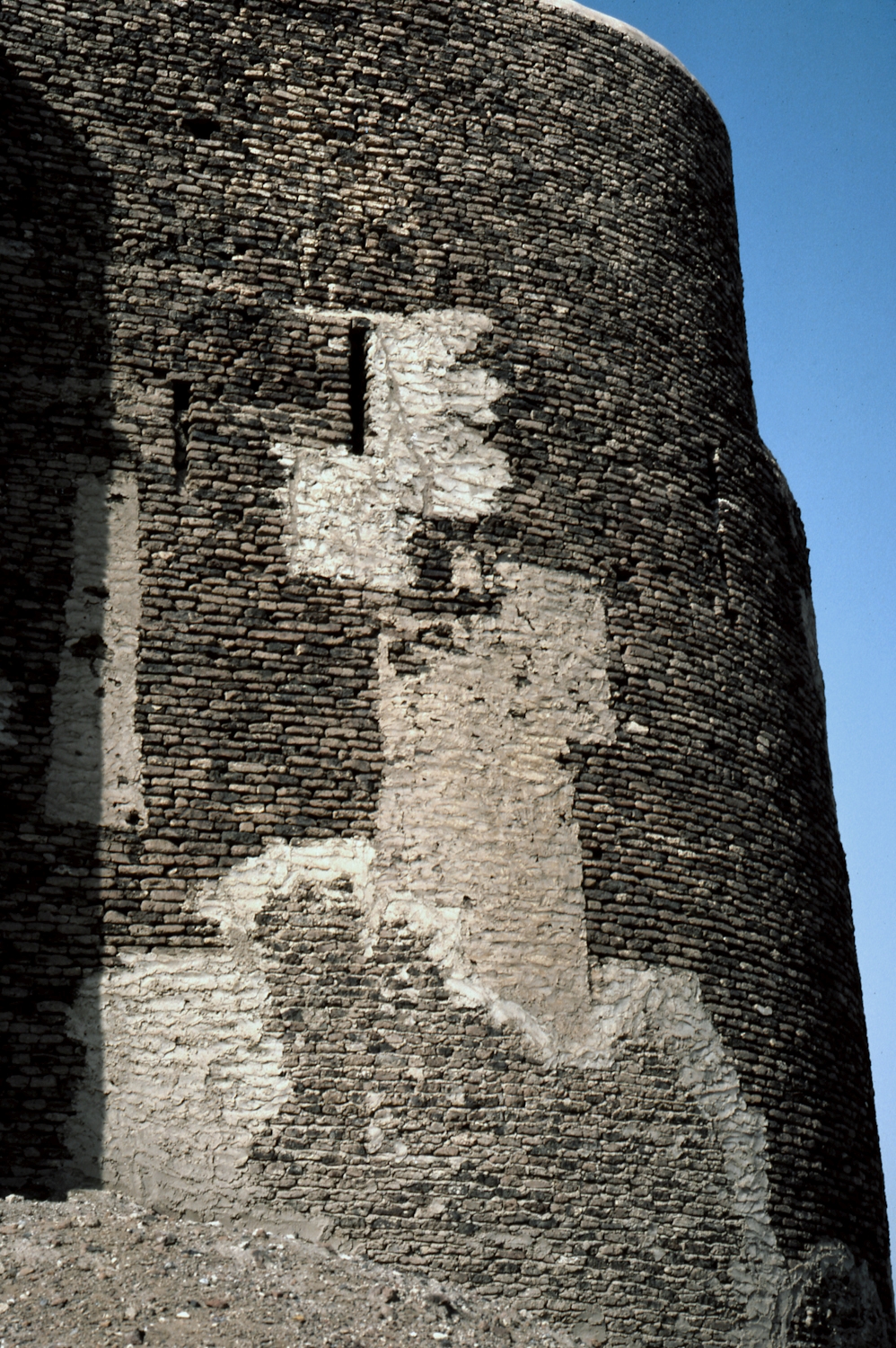 Zabid. Zabid. View of brick walls of historic fortress city.