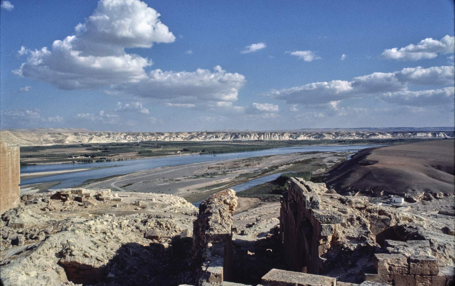 View from fortifications across Euphrates River.