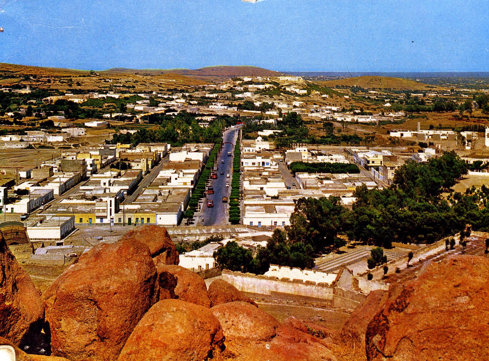 View of the town from above