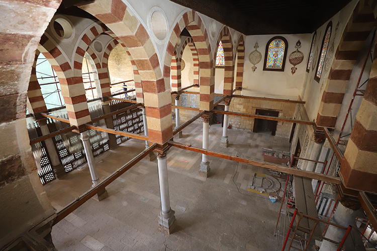 al-Maridani Mosque Restoration - Completed conservation of the northen section of the prayer hall of the Al-Maridani Mosque.
