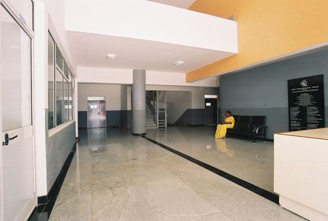 Lobby area of B. Education block