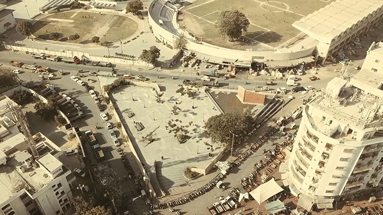 <p>Aerial view of Pursukoon Chowk</p>
