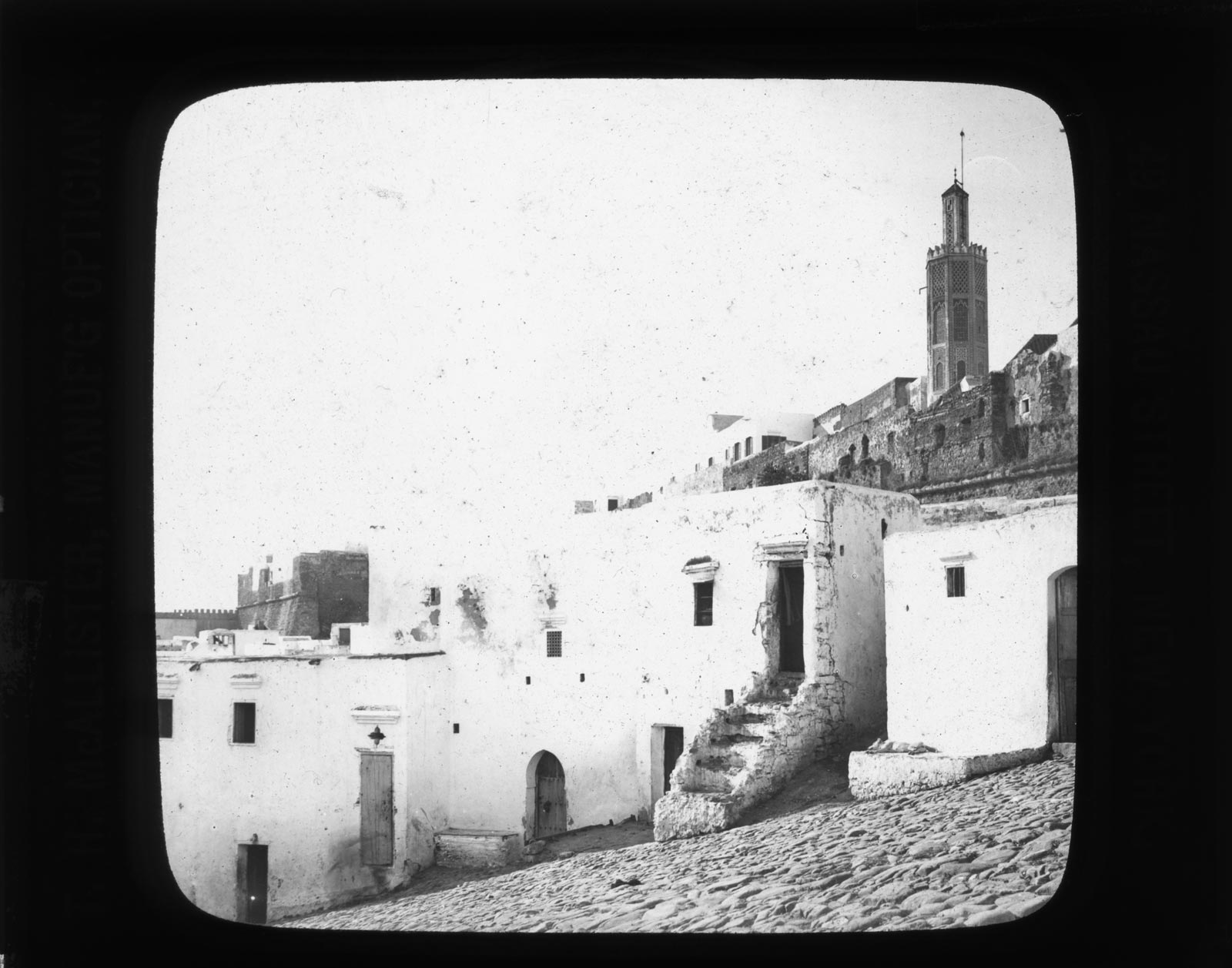 View of the Casbah from in front of housing along the south wall of the Kasba, near Bab al-Assa.&nbsp; &nbsp;