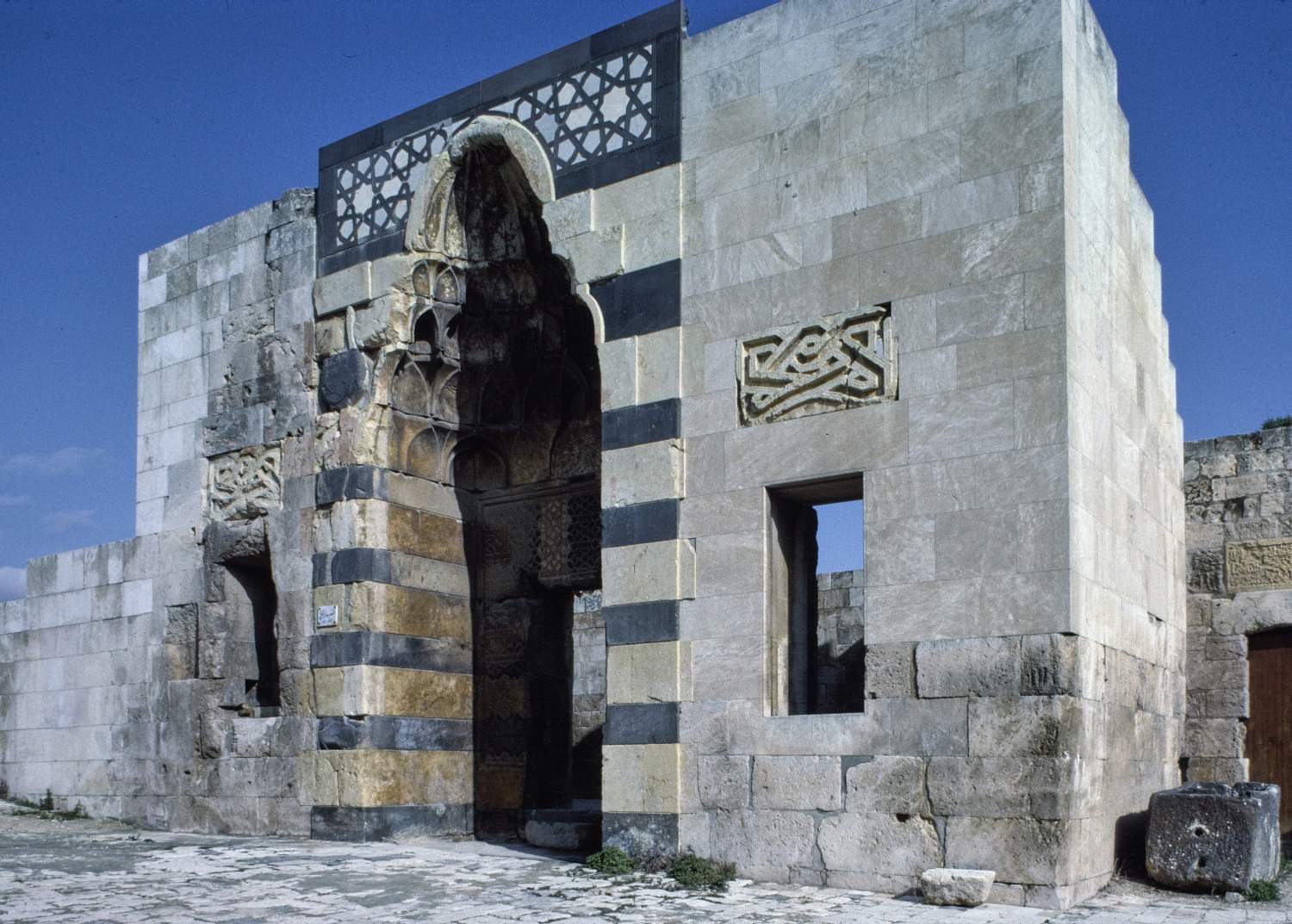 General view of entrance portal. 