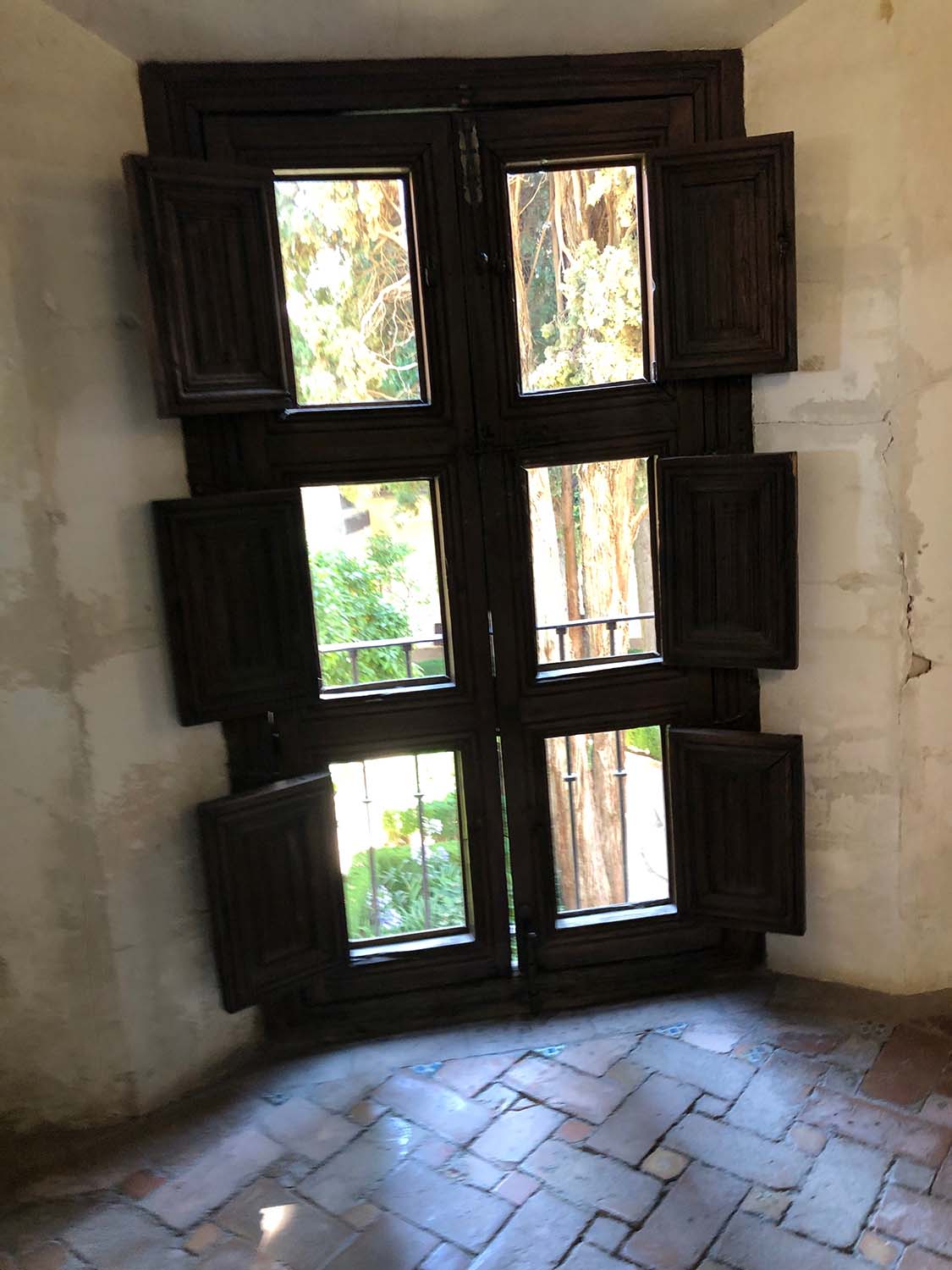 View of a window in the Emperor's Chambers