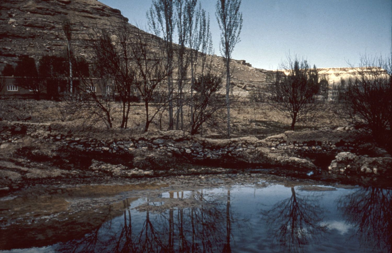 View of an irrigation canal at Akinlu in Kurdistan, Iran.