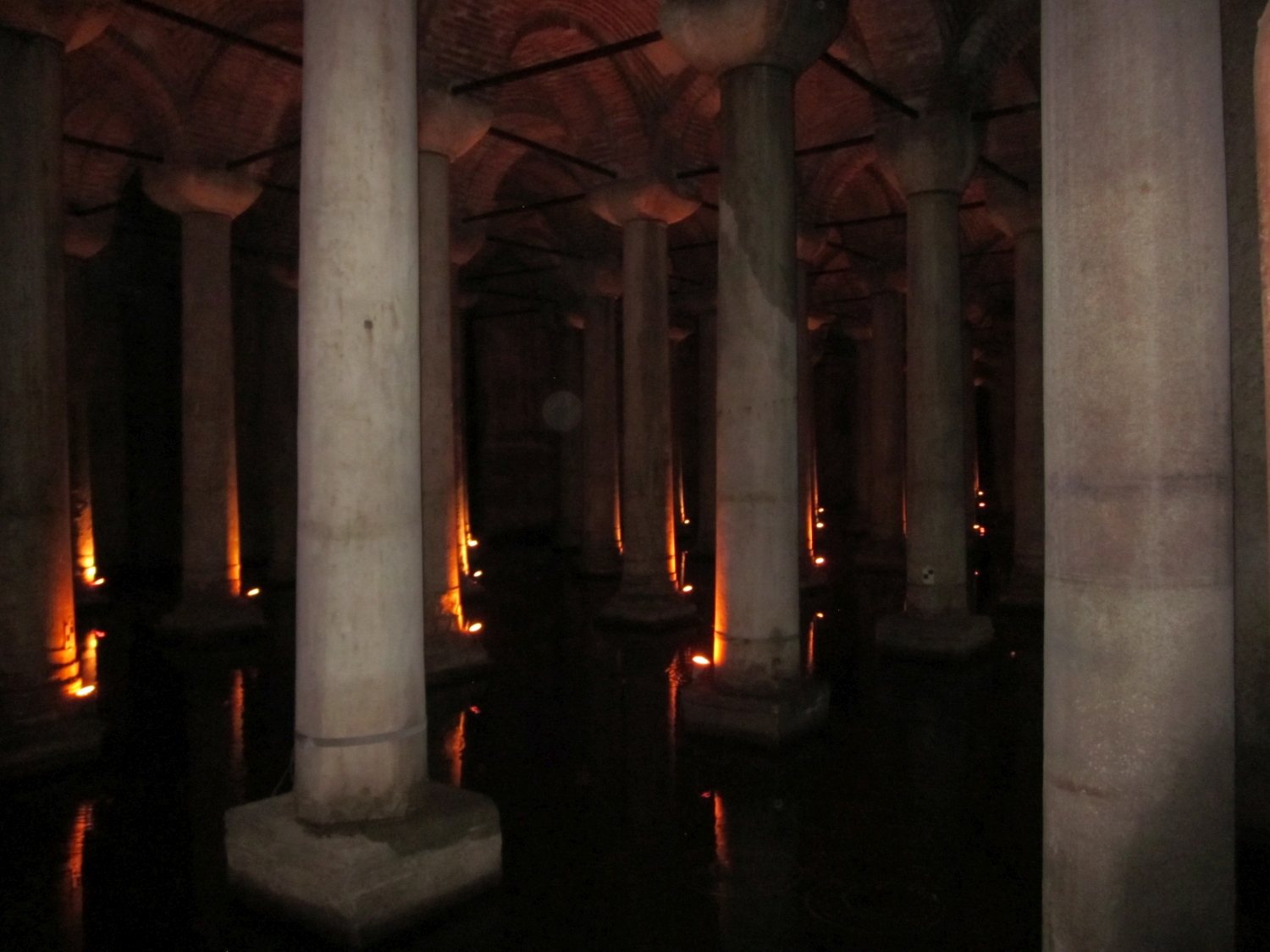Interior, view of columns