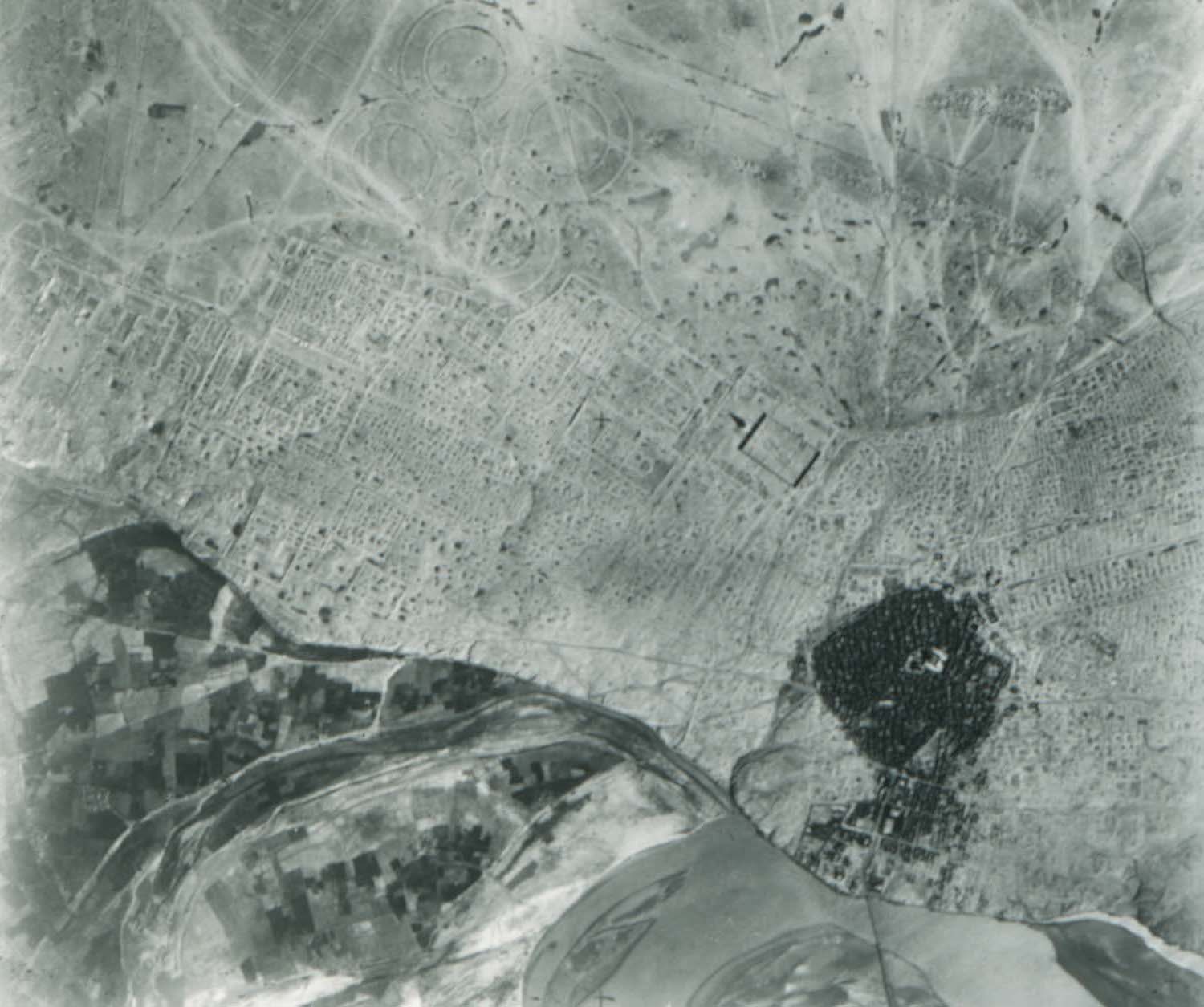 Aerial view of Samarra, Iraq.