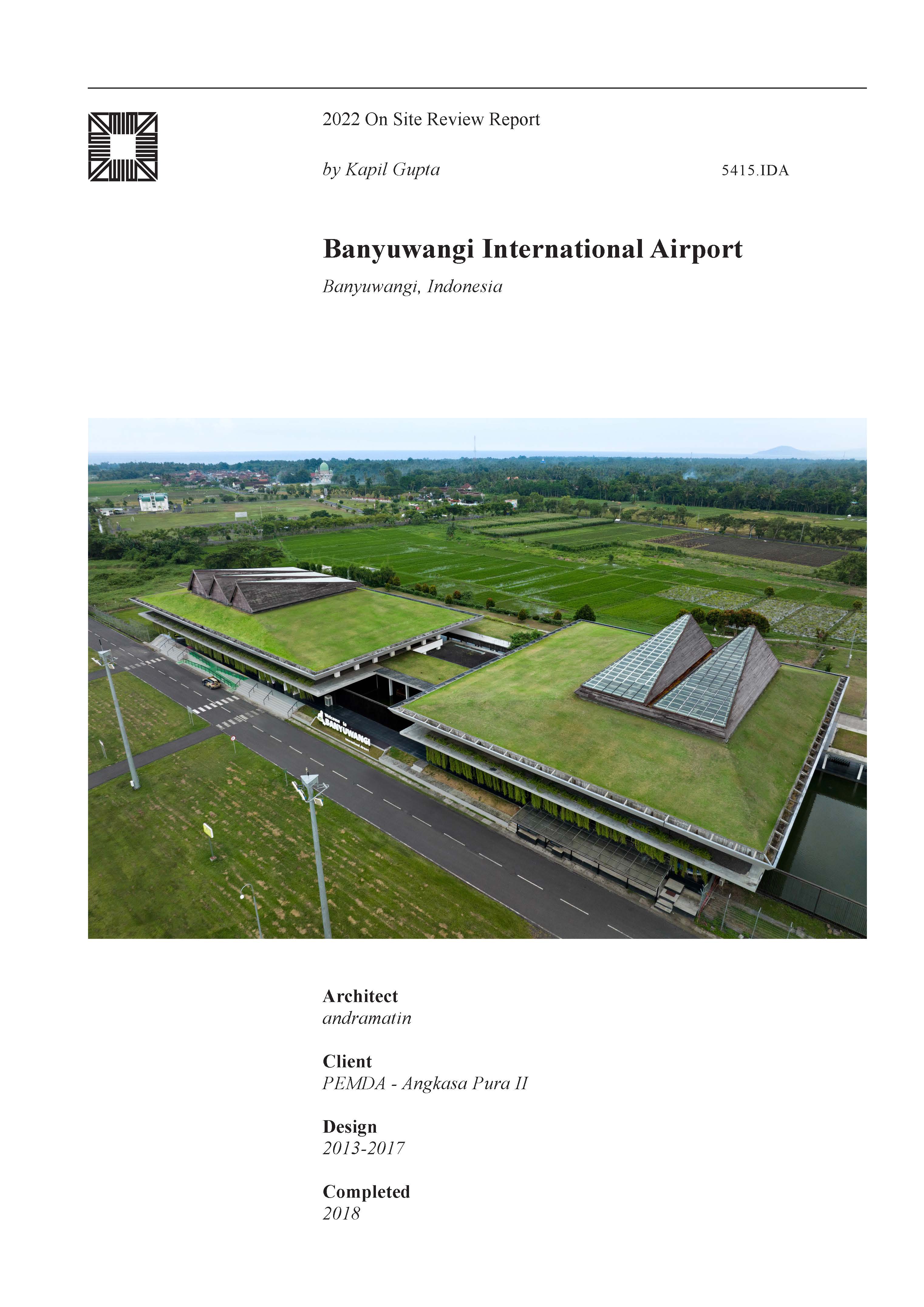 Banyuwangi International Airport On-site Review Report