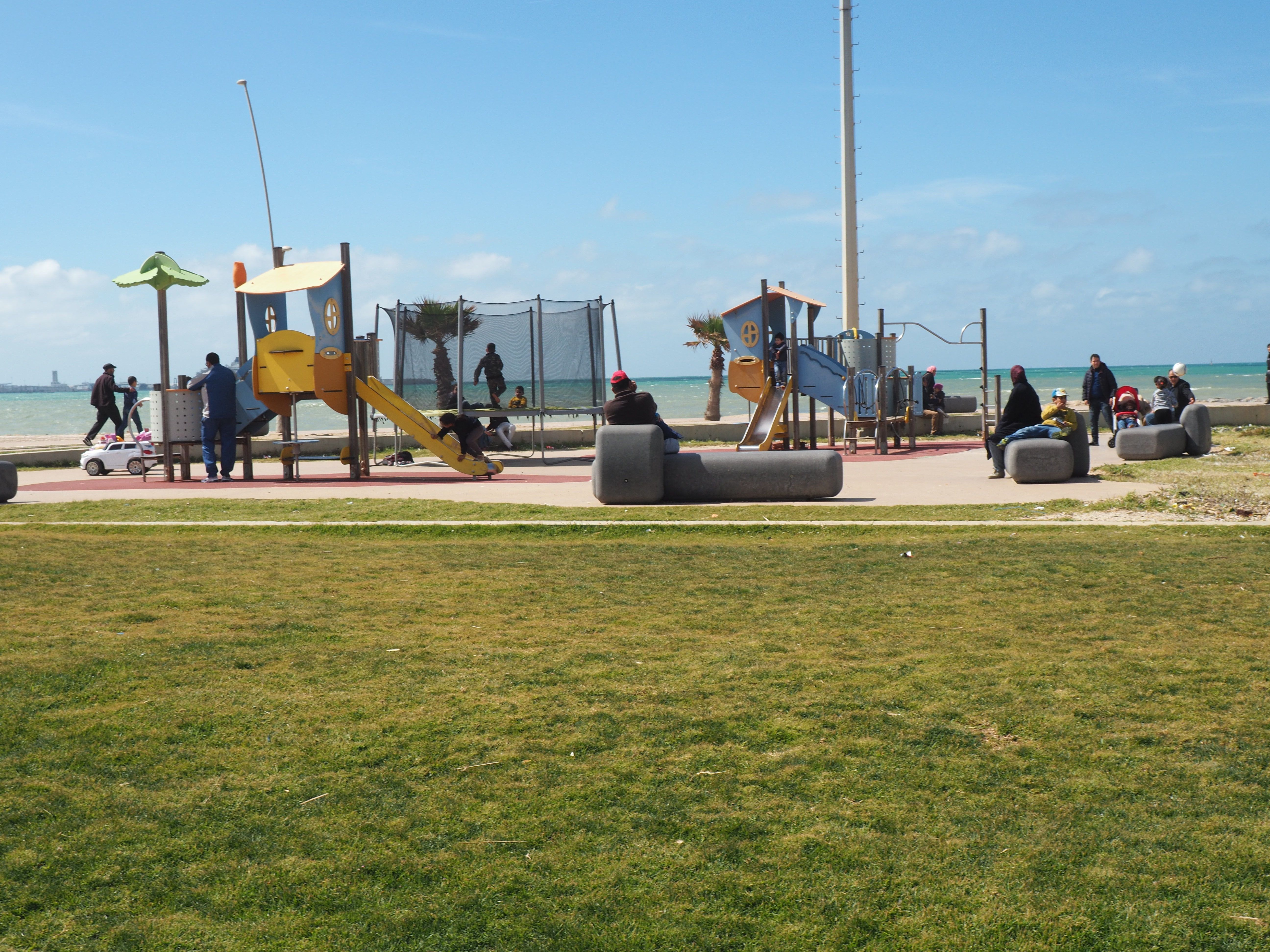 <p>View of the playground area in the Corniche Garden</p>