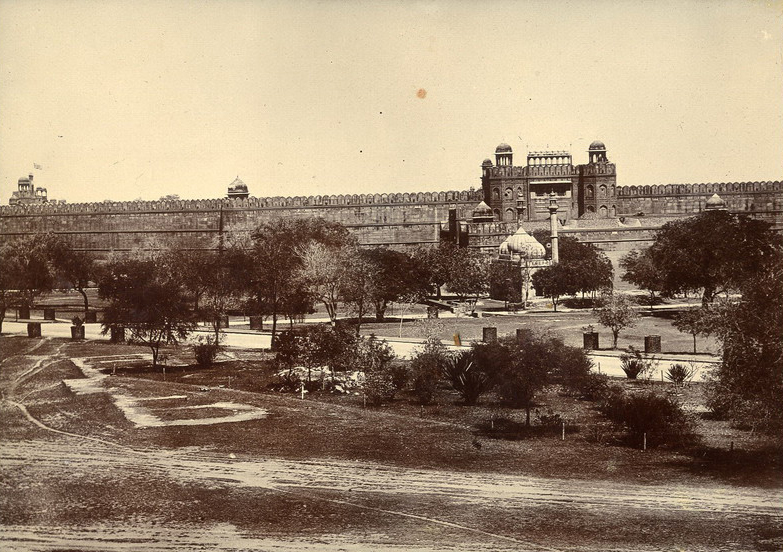 19th century image of a general view of the Red Fort