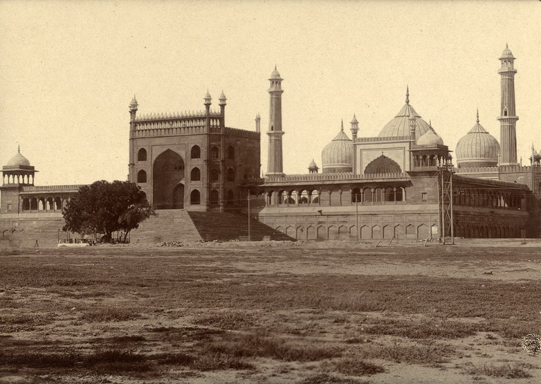 Jama Masjid (Delhi) - 19th century image of the Jami Masjid exterior