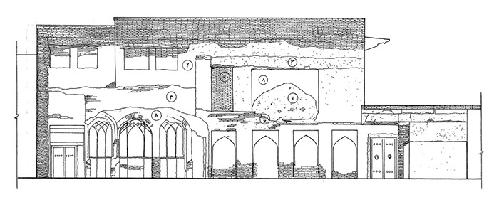 Documentation of the western façade before restoration 