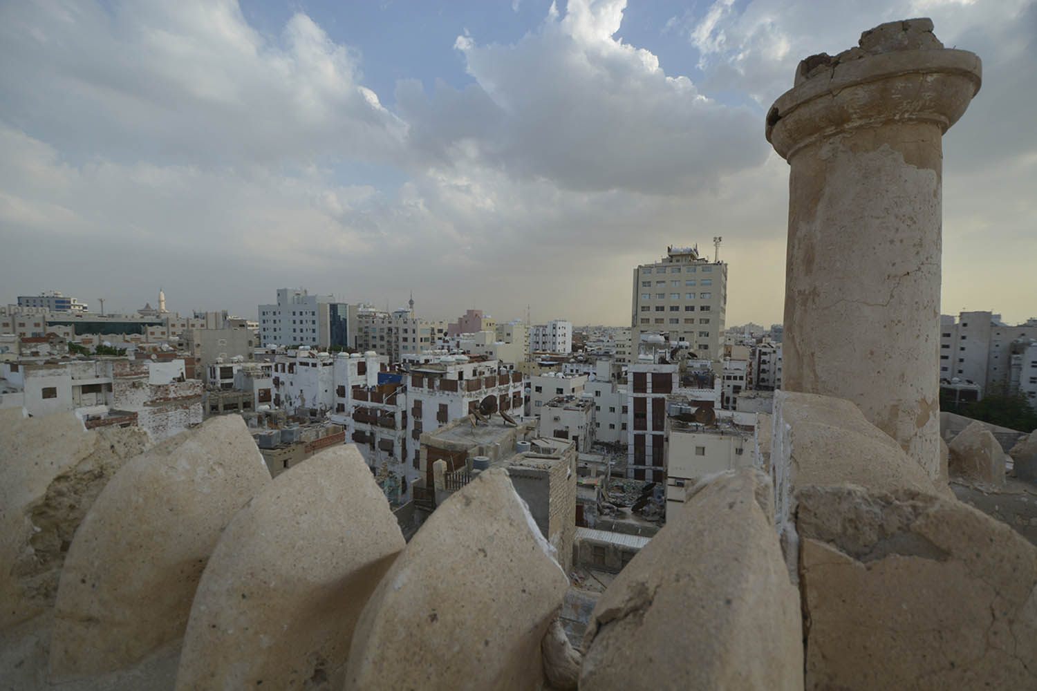 A view of Jiddah from the rooftops of Bayt Naseef