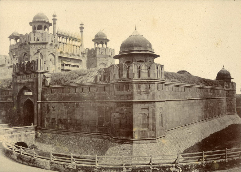 19th century image of Lahore Gate at the Red Fort