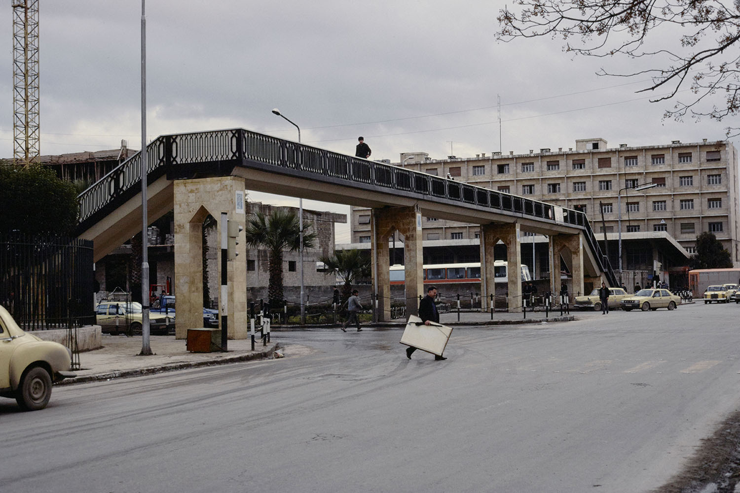 Elevated walkway near Jamal Abdul Nasser Square, Aleppo.