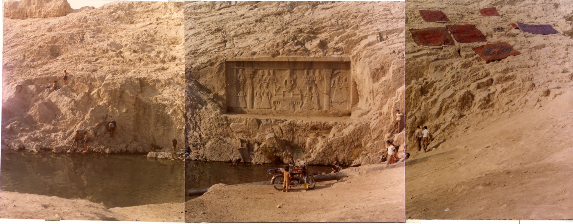 (Chasman-i-ali Mound near Reyy: Qajar Rock Relief Depicting Fath Ali Shah)