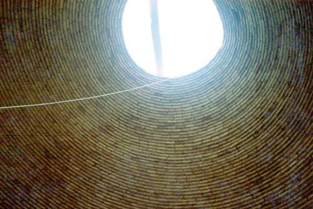 Main dome of the water reservoir, before restoration (inside view)
