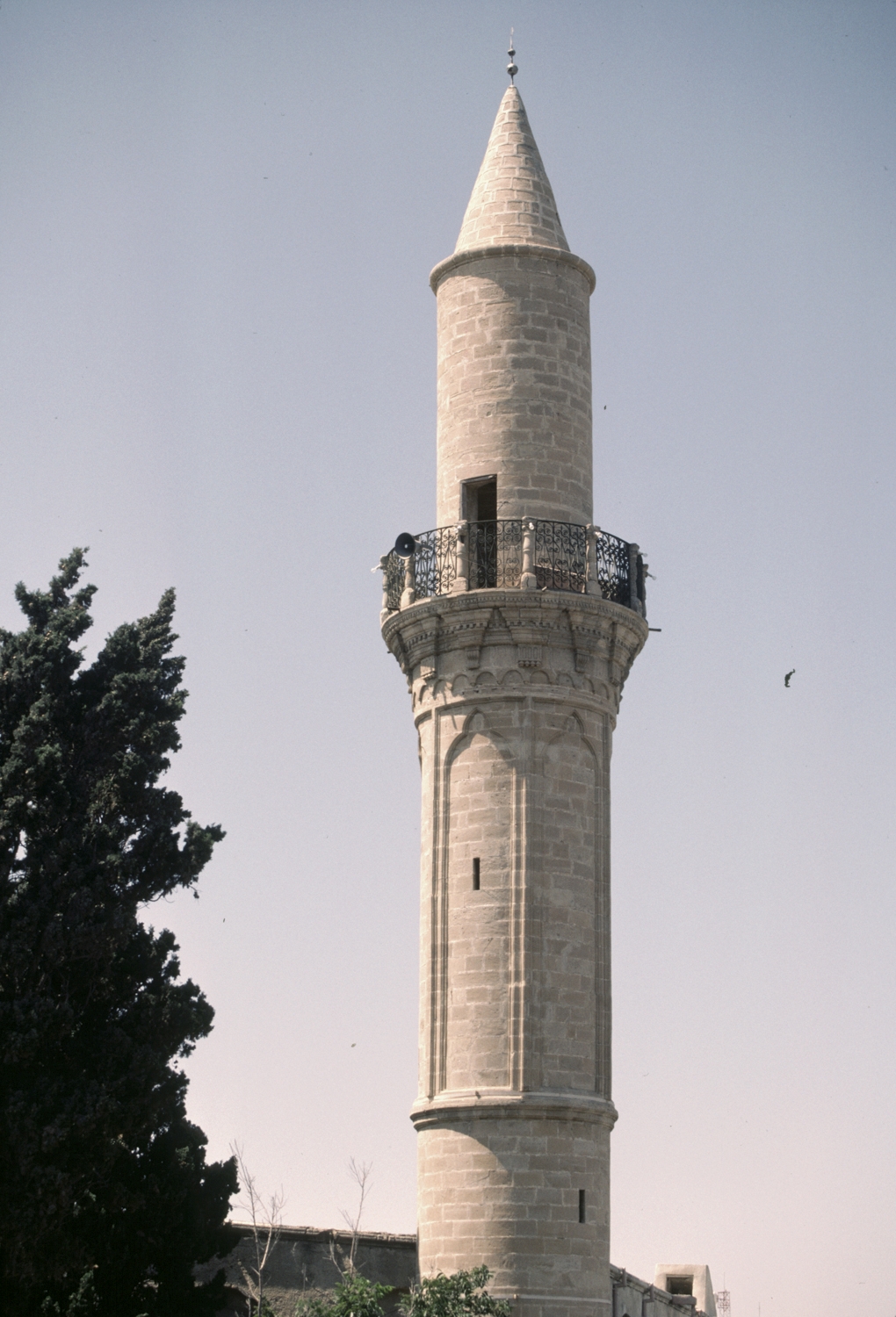 Detail of upper portion of minaret