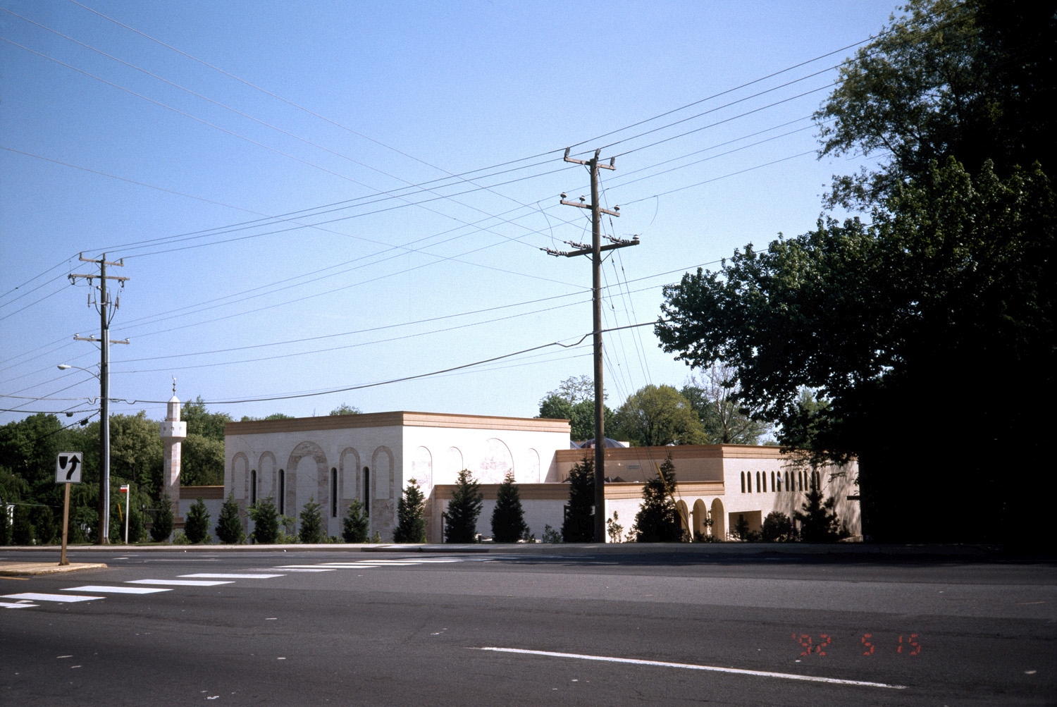 Dar Al-Hijrah Islamic Center - Distant exterior view from the south