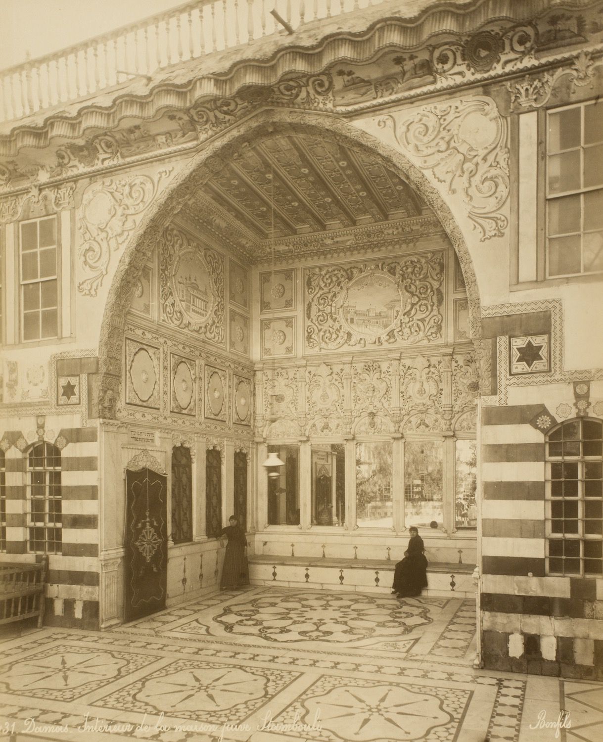 Bayt Istanbuli - Damascus.  Interior of the House of a Jew from Constantinople